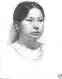 北京华艺名画室素描投稿作品18（学生）