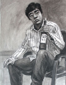 郑州极点画室素描投稿作品4