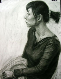 郑州极点画室素描投稿作品2
