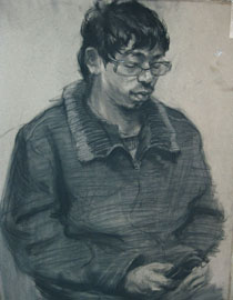 北京京美画室投稿作品3（素描半身像）