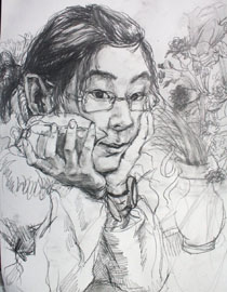 郑州极点画室速写投稿作品1