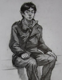2009年鲁迅美术学院速写优秀试卷12