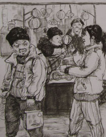 2012年清华大学美术学院速写高分试卷5（设计）