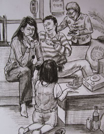 2012年清华大学美术学院速写高分试卷19（设计）