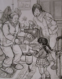 2012年清华大学美术学院速写高分试卷39（设计）