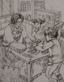 2012年清华大学美术学院速写高分试卷42（设计）