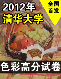 2012年清华大学美术学院色彩高分试卷