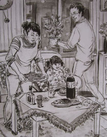 2012年清华大学美术学院速写高分试卷28（设计）