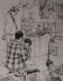 2012年清华大学美术学院速写高分试卷30（设计）