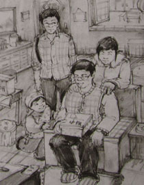 2012年清华大学美术学院速写高分试卷31（设计）