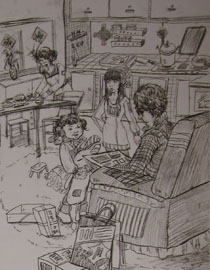 2012年清华大学美术学院速写高分试卷34（设计）