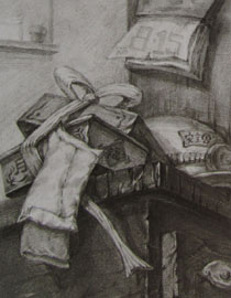 2012年清华大学美术学院素描高分试卷3（设计）