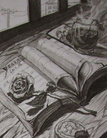 2012年清华大学美术学院素描高分试卷4（设计）