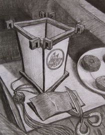 2012年清华大学美术学院素描高分试卷6（设计）