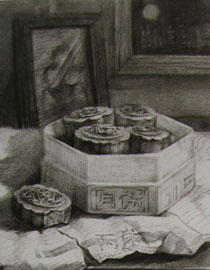 2012年清华大学美术学院素描高分试卷7（设计）