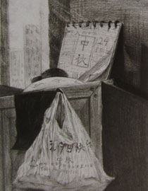 2012年清华大学美术学院素描高分试卷8（设计）