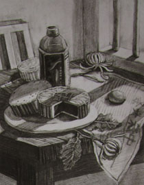 2012年清华大学美术学院素描高分试卷23（设计）