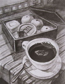 2012年清华大学美术学院素描高分试卷26（设计）
