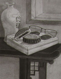 2012年清华大学美术学院素描高分试卷29（设计）