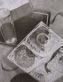 2012年清华大学美术学院素描高分试卷36（设计）