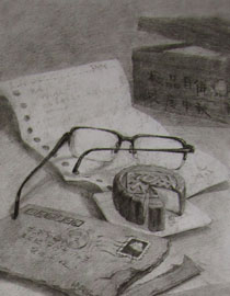 2012年清华大学美术学院素描高分试卷39（设计）