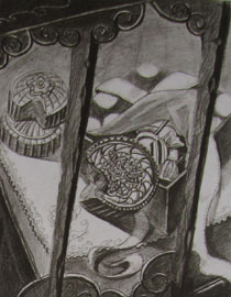 2012年清华大学美术学院素描高分试卷43（设计）