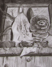 2012年清华大学美术学院素描高分试卷73（设计）