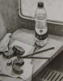 2012年清华大学美术学院素描高分试卷76（设计）