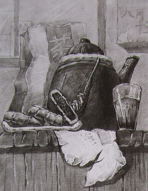 2012年清华大学美术学院素描高分试卷79（设计）