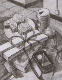 2012年清华大学美术学院素描高分试卷82（设计）