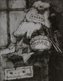2012年清华大学美术学院素描高分试卷84（设计）