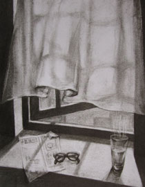 2012年清华大学美术学院素描高分试卷86（设计）