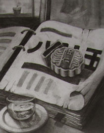 2012年清华大学美术学院素描高分试卷89（设计）