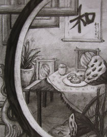 2012年清华大学美术学院素描高分试卷90（设计）