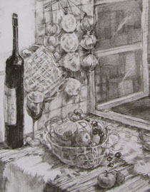 2012年清华大学美术学院素描高分试卷47（设计）