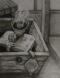 2012年清华大学美术学院素描高分试卷95（设计）