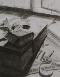 2012年清华大学美术学院素描高分试卷94（设计）