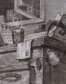 2012年清华大学美术学院素描高分试卷55（设计）