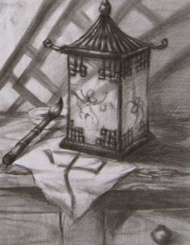 2012年清华大学美术学院素描高分试卷57（设计）