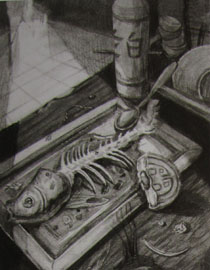 2012年清华大学美术学院素描高分试卷59（设计）
