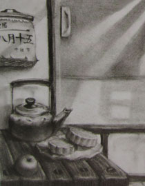 2012年清华大学美术学院素描高分试卷60（设计）