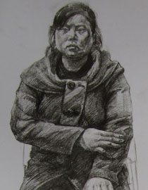 2012年清华大学美术学院素描高分试卷99（造型）