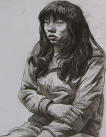 2012年清华大学美术学院素描高分试卷117（造型）