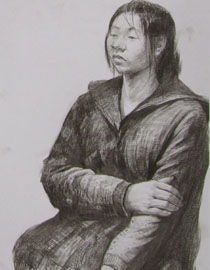 2012年清华大学美术学院素描高分试卷118（造型）
