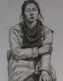 2012年清华大学美术学院素描高分试卷120（造型）