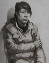 2012年清华大学美术学院素描高分试卷124（造型）
