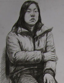 2012年清华大学美术学院素描高分试卷127（造型）