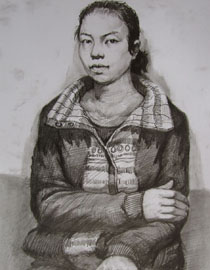 2012年清华大学美术学院素描高分试卷126（造型）