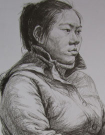 2012年清华大学美术学院素描高分试卷130（造型）