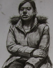 2012年清华大学美术学院素描高分试卷107（造型）